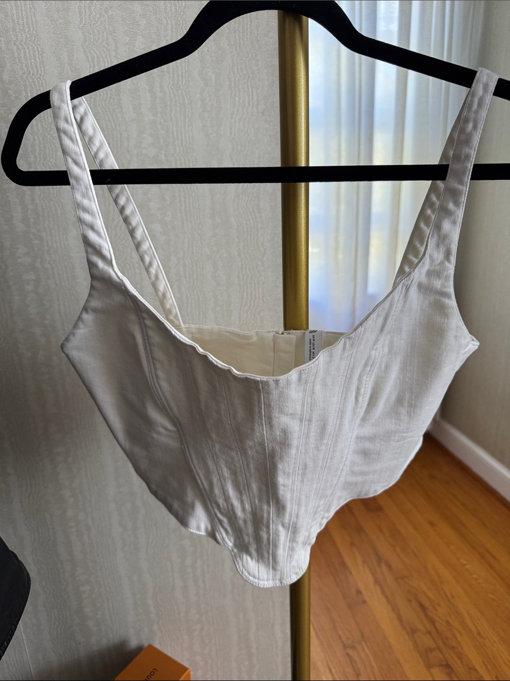 Zara Denim Cropped Top- M